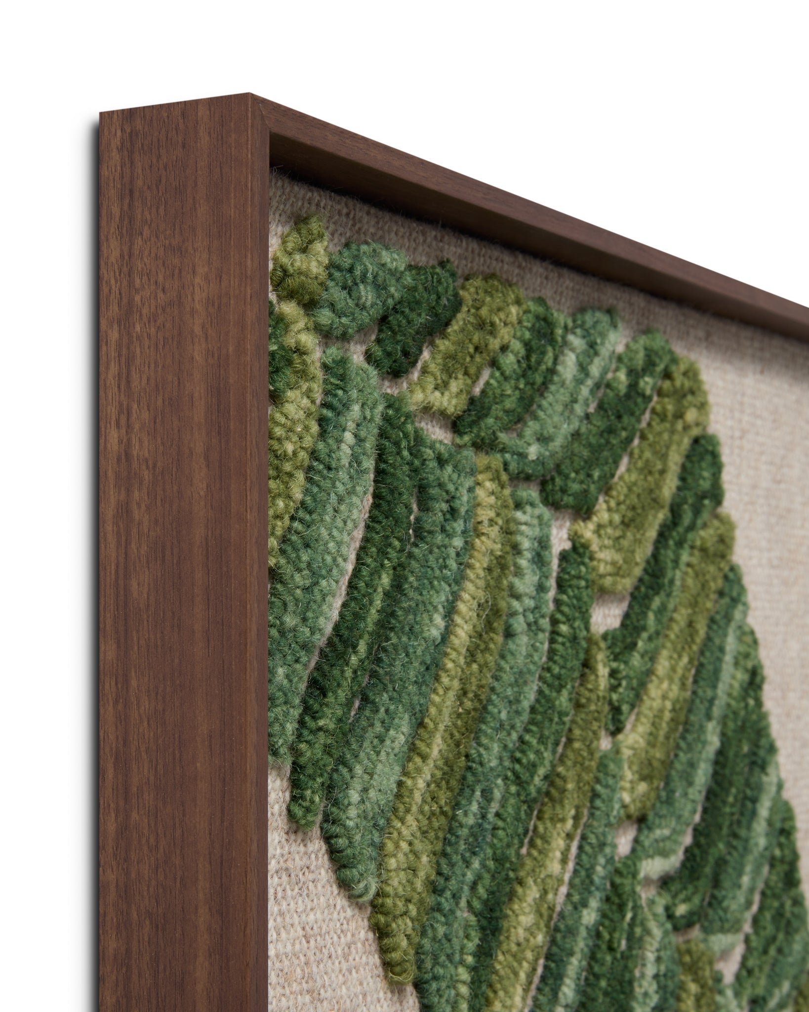 angle view of Daintree Green / Ivory luxury Artwork