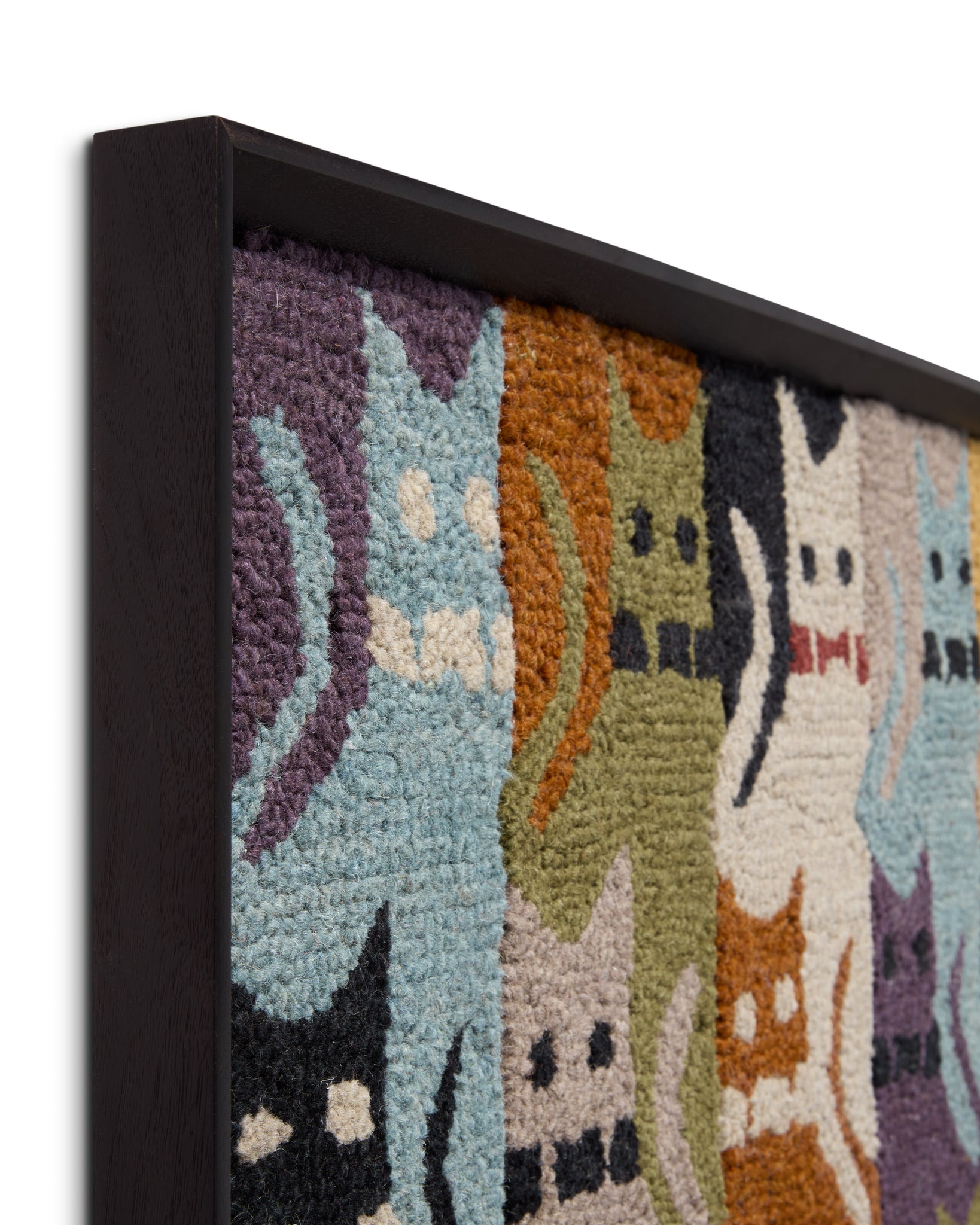 angle view of Duchess Multi / Blue luxury Artwork
