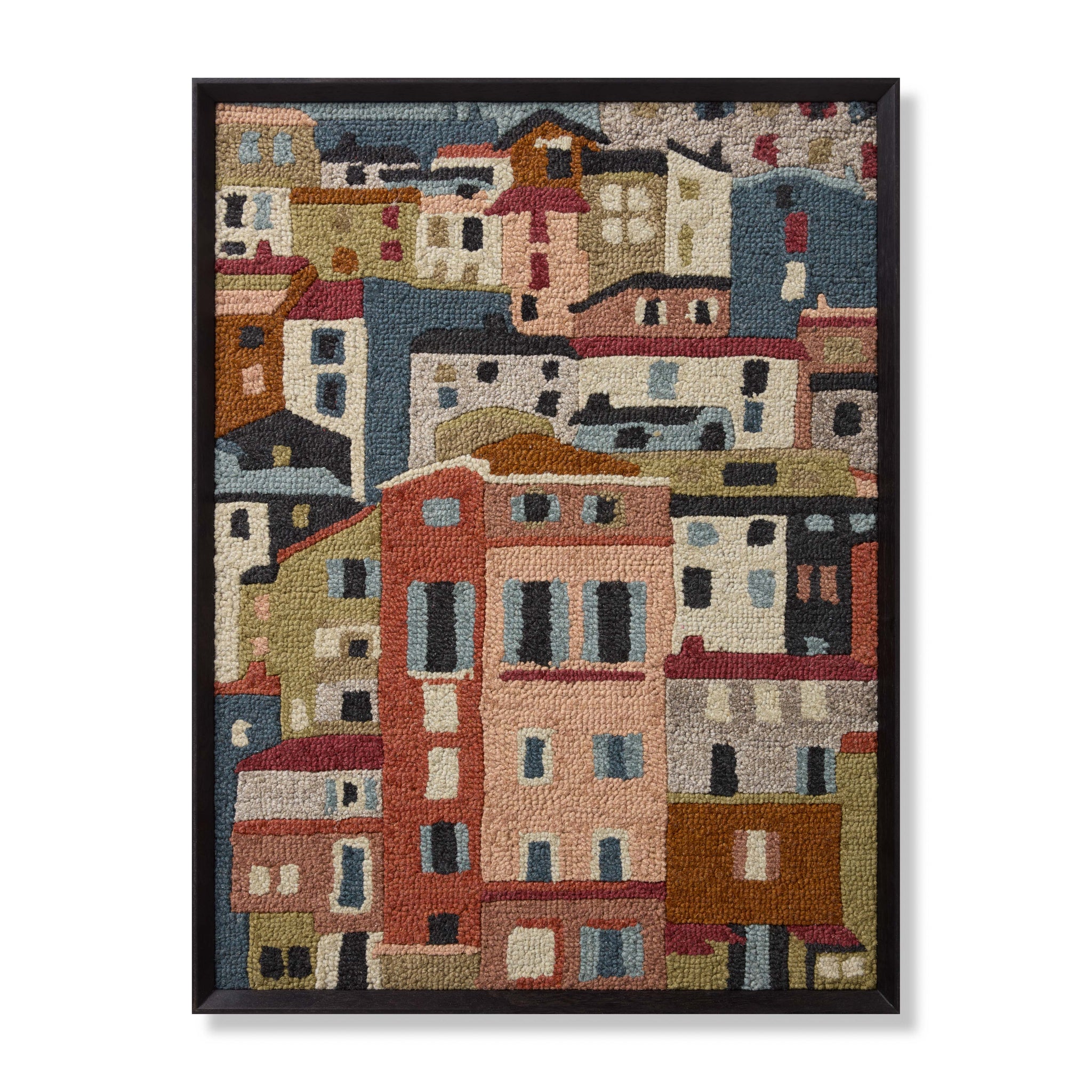 front view of Chateau Multi / Red luxury Artwork