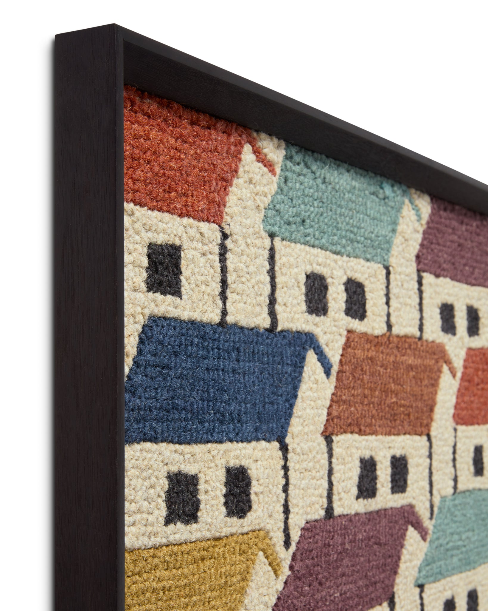 angle view of Simple Multi / Green luxury Artwork