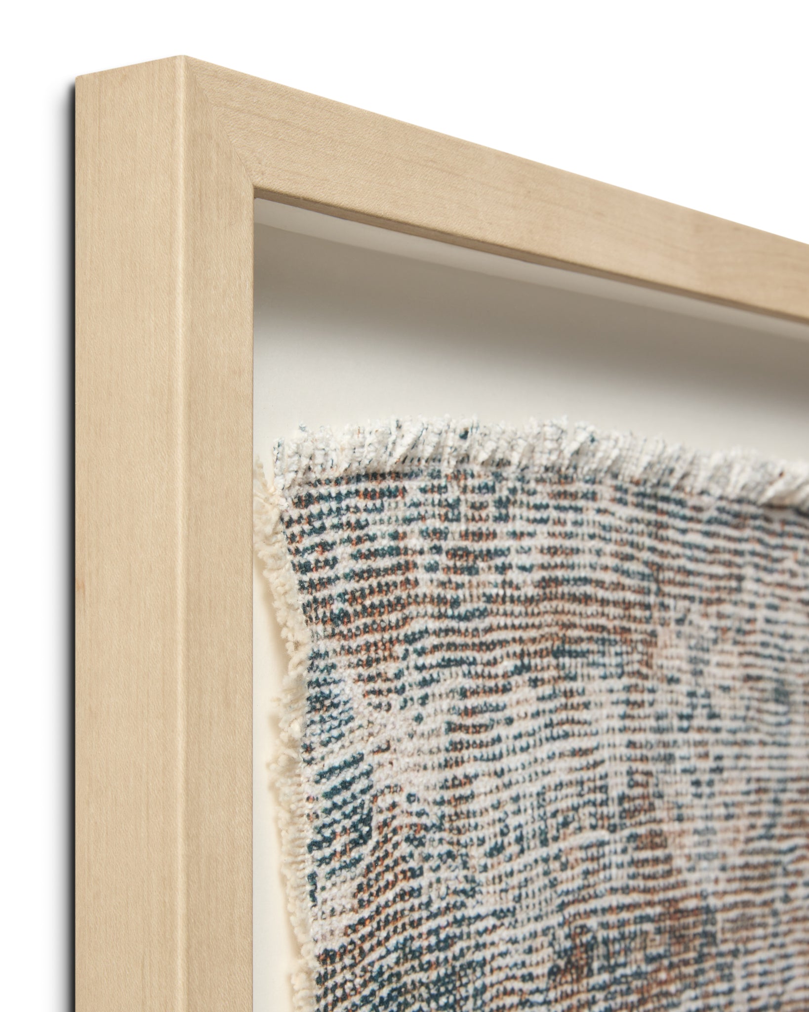 side view of Salem Ivory / Brown luxury Artwork