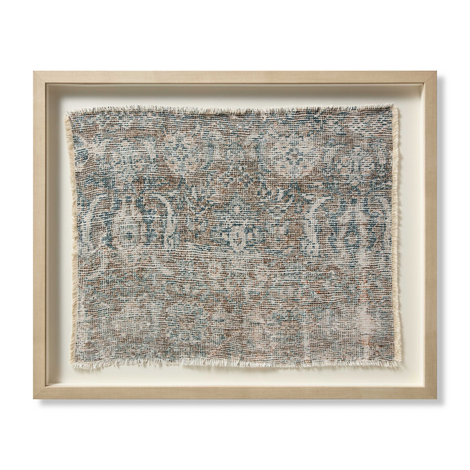 front view of Salem Ivory / Brown luxury Artwork