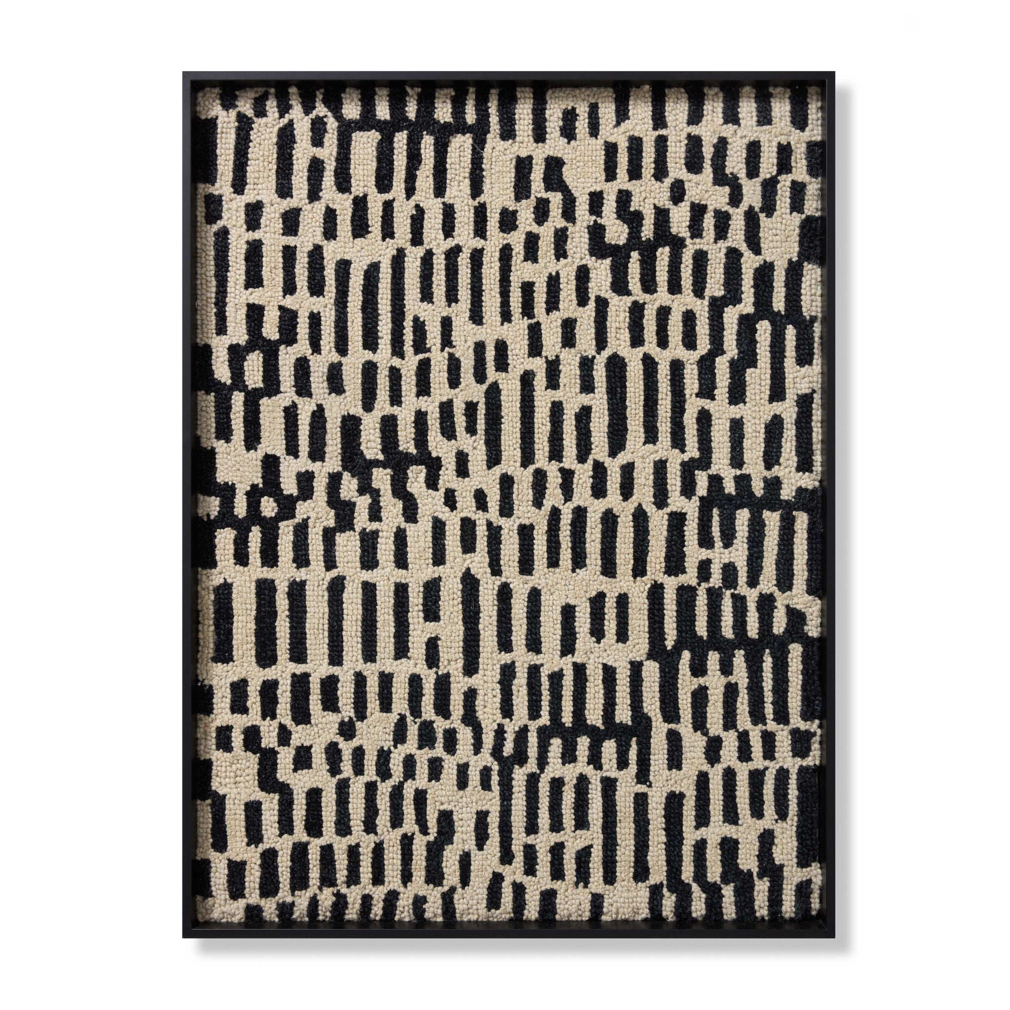 front view of Cusco Ivory / Black luxury Artwork