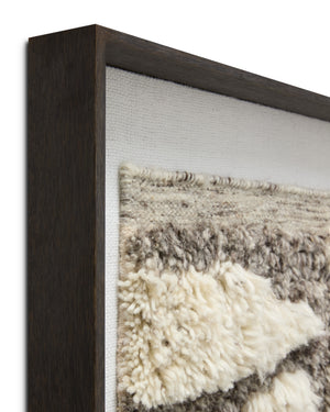 angle view of Cobblestone Ivory / Grey luxury Artwork