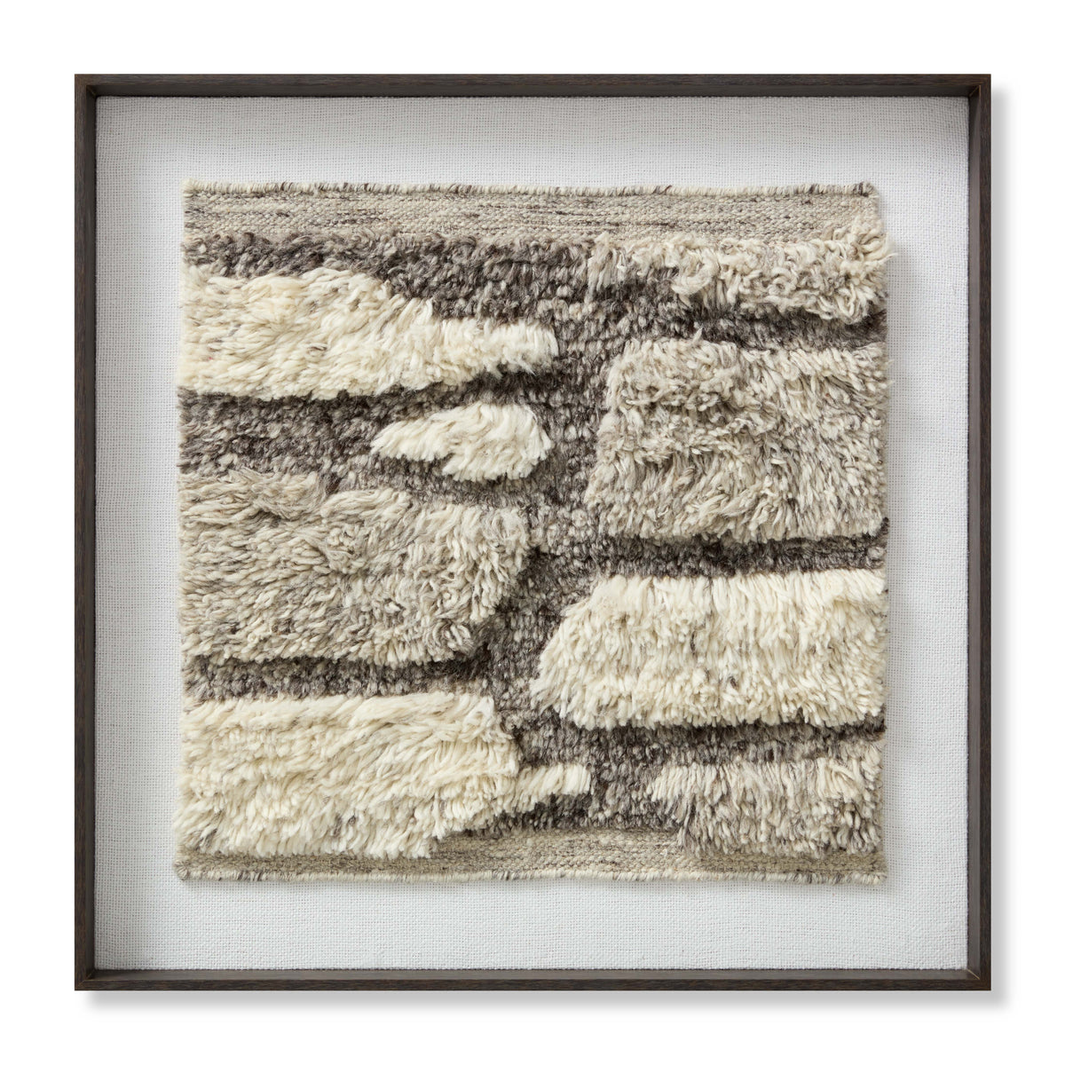 front view of Cobblestone Ivory / Grey luxury Artwork