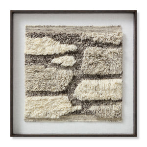 front view of Cobblestone Ivory / Grey luxury Artwork