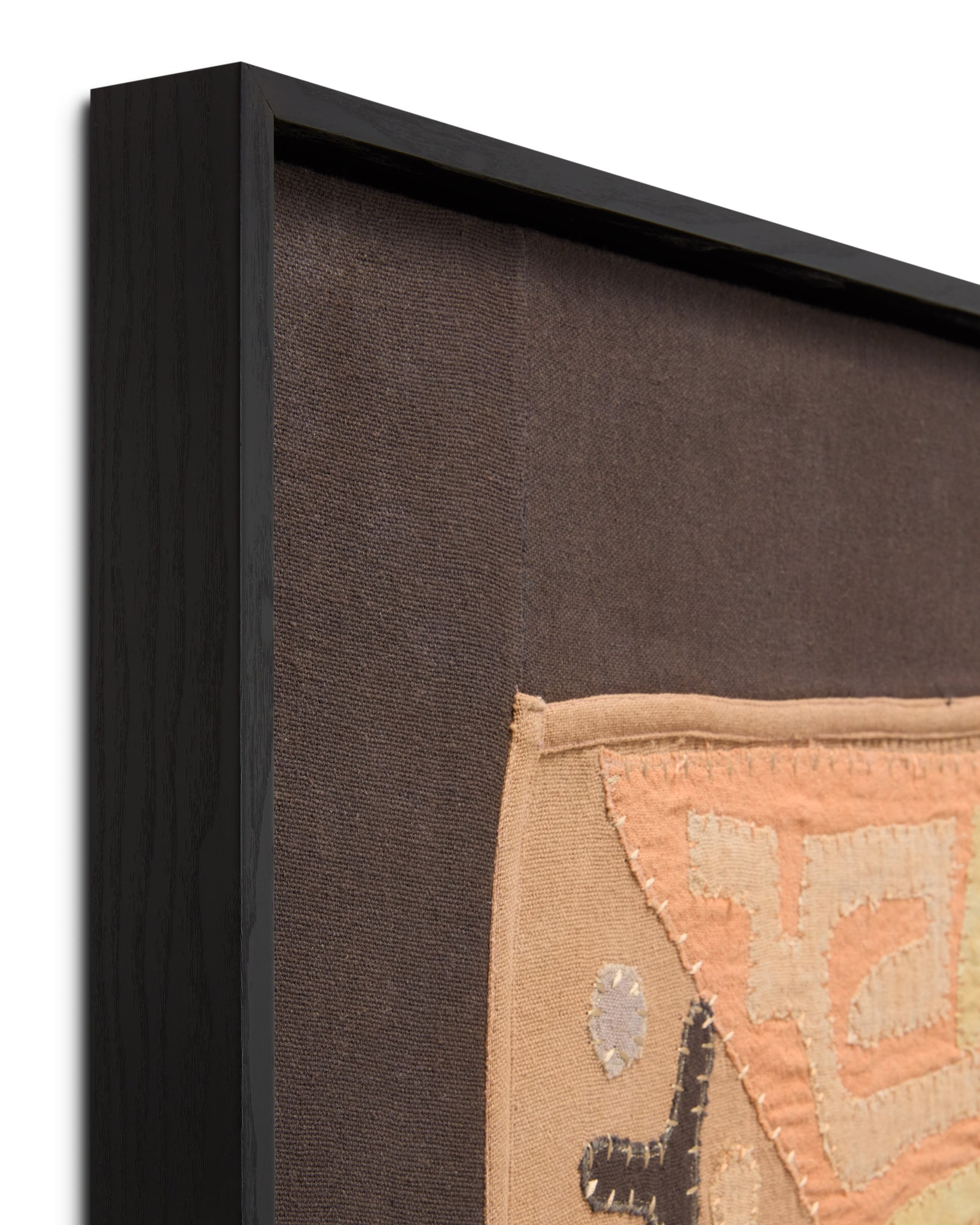 angle view of Nyiri Wood Frame Tan / Brown luxury Artwork