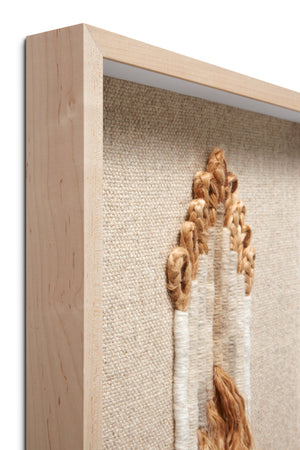Michelle Beige / Ivory Rug Art - Wall Art Corner (V)