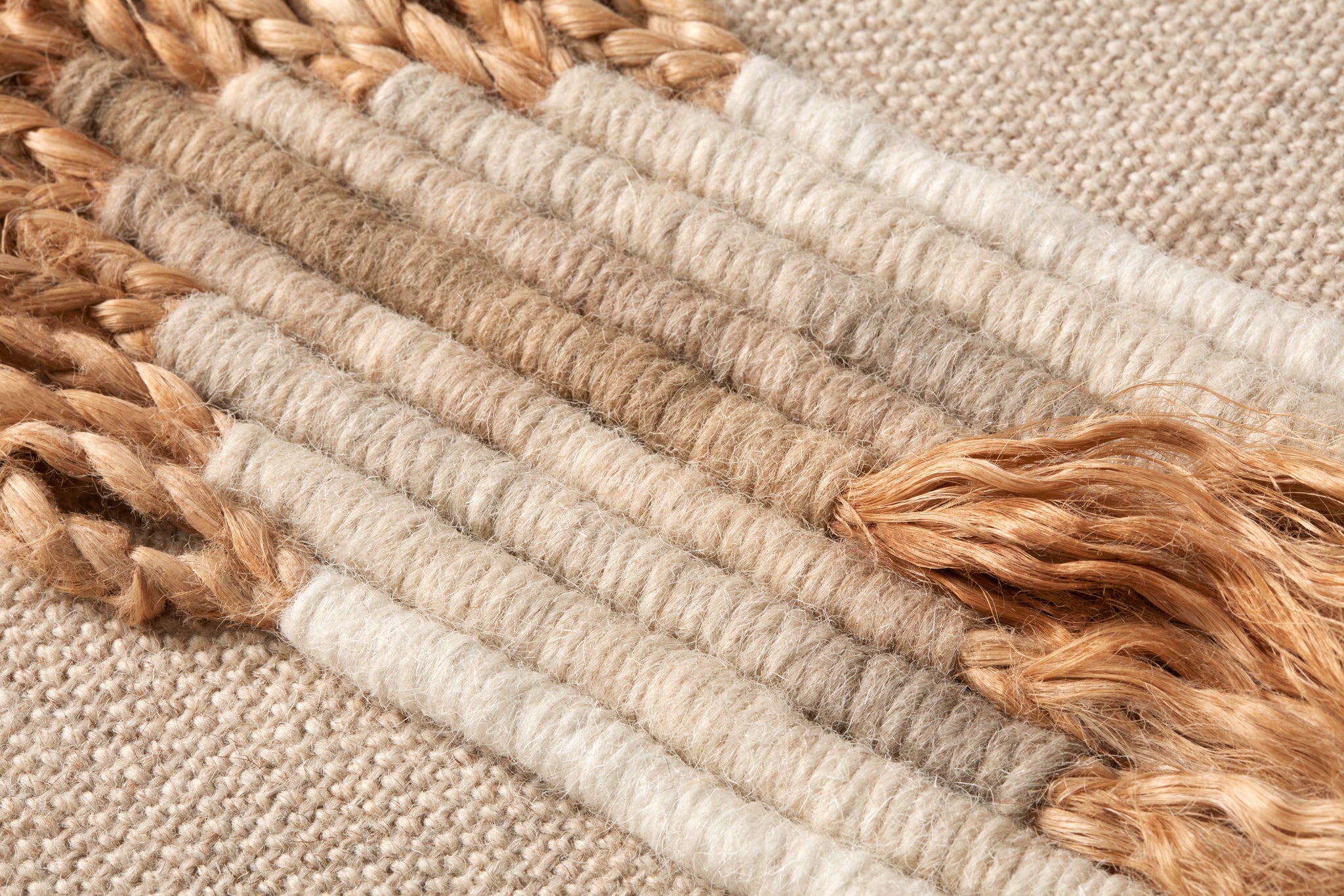 Michelle Beige / Ivory Rug Art - Macro Detail (H)