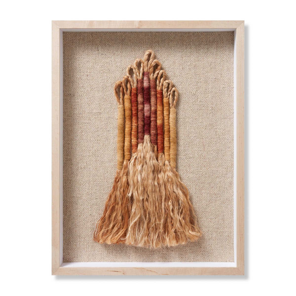 Chrissy Beige / Orange Rug Art - Aerial Image