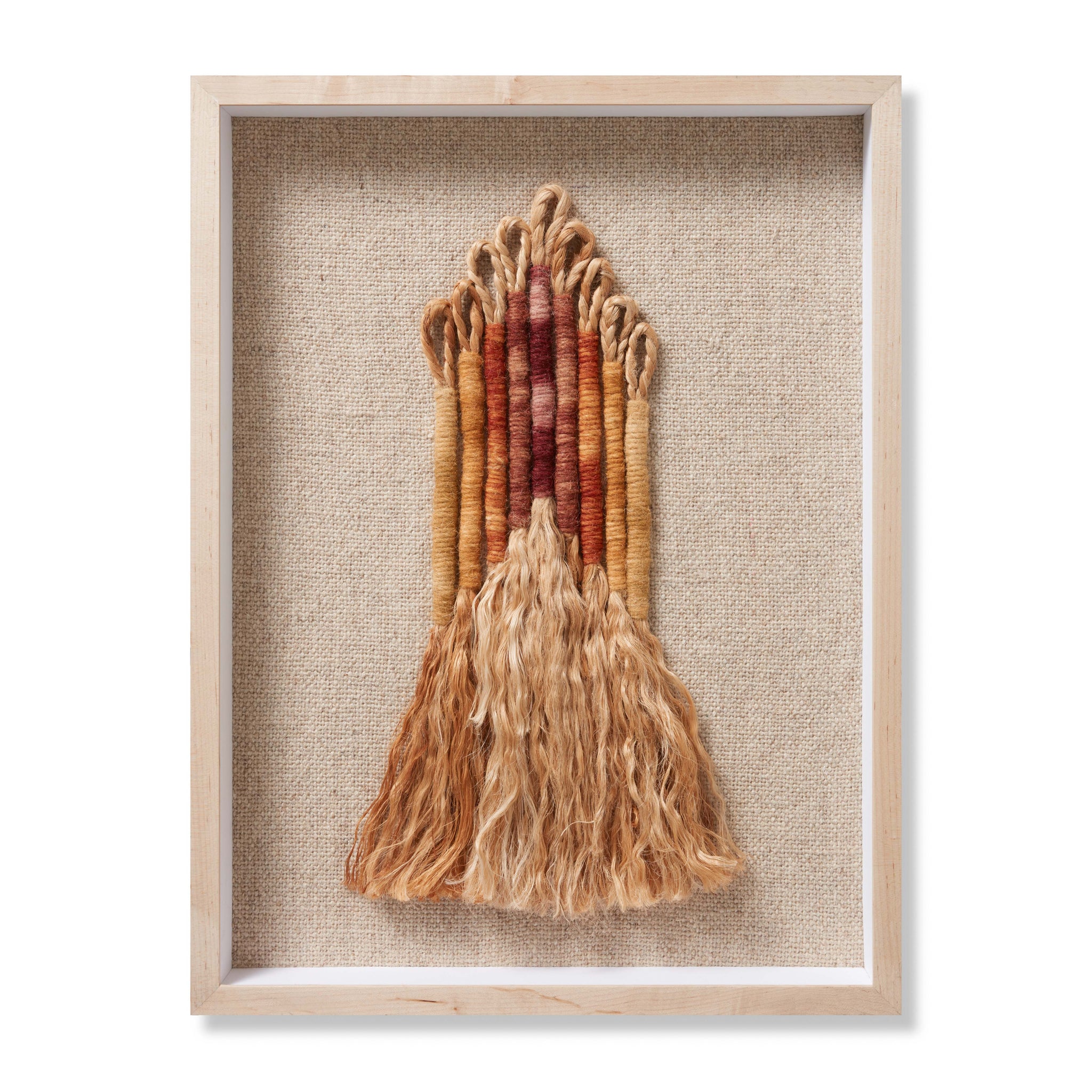Chrissy Beige / Orange Rug Art - Aerial Image