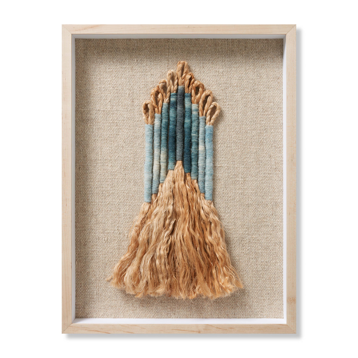 Ashley Beige / Blue Rug Art - Aerial Image
