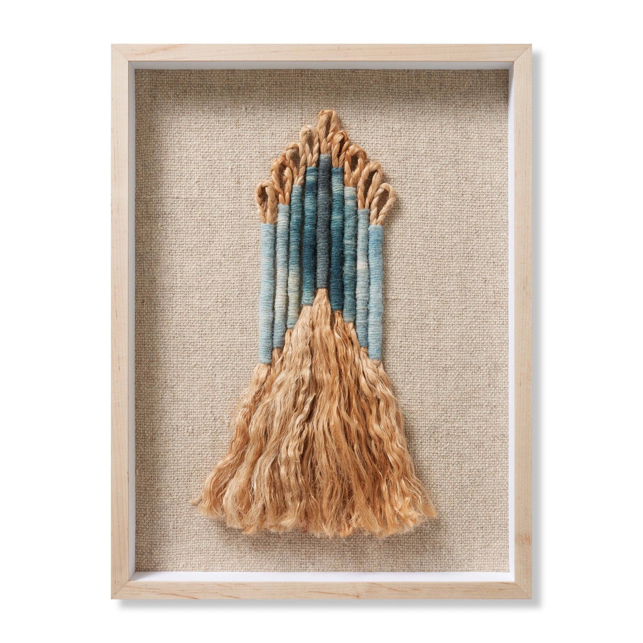 Ashley Beige / Blue Rug Art - Aerial Image