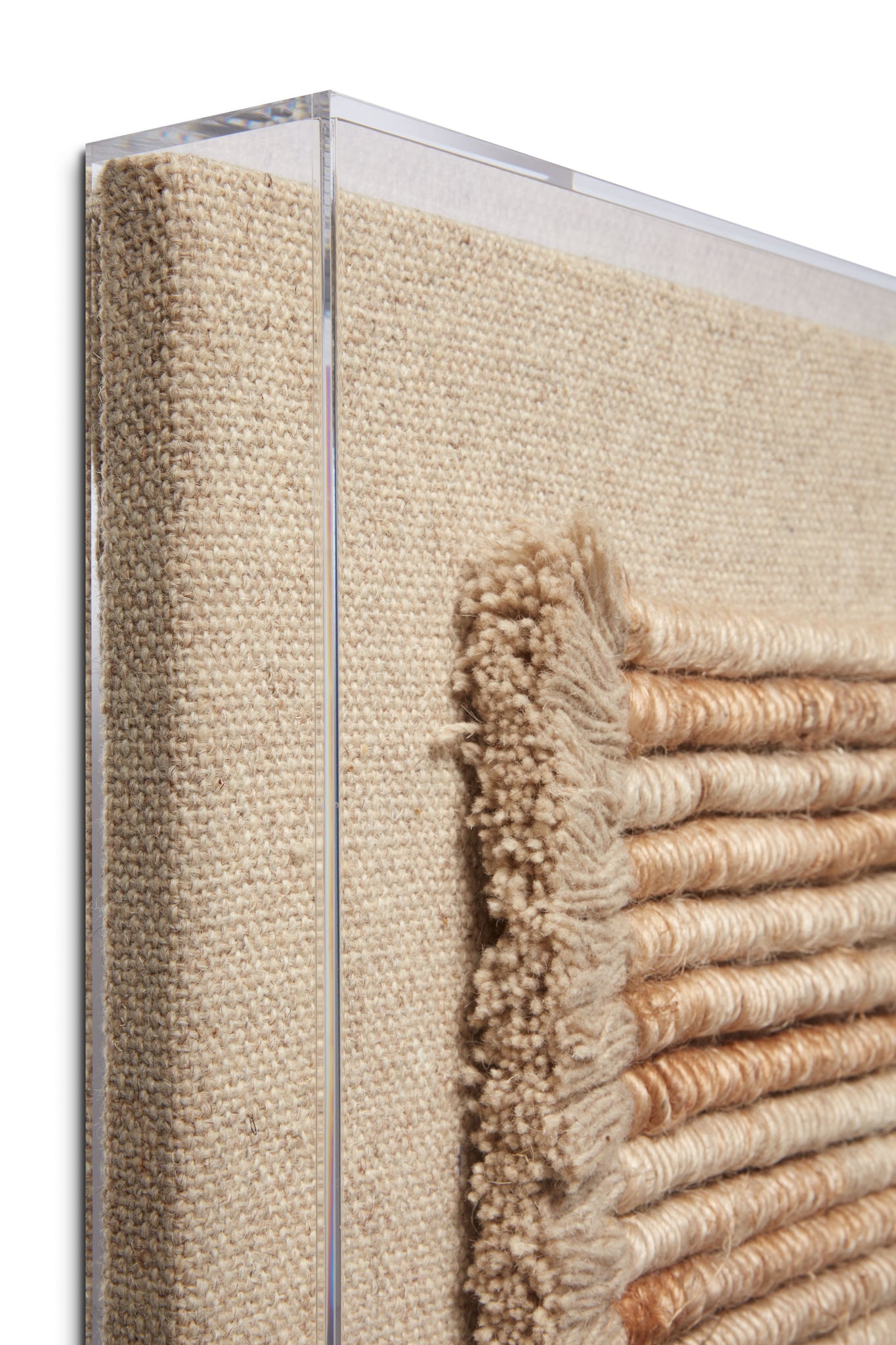 Wholesome Beige / Ivory Rug Art - Wall Art Corner (V)