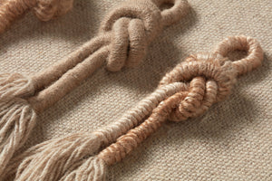 Twisted Beige / Brown Rug Art - Macro Detail (H)