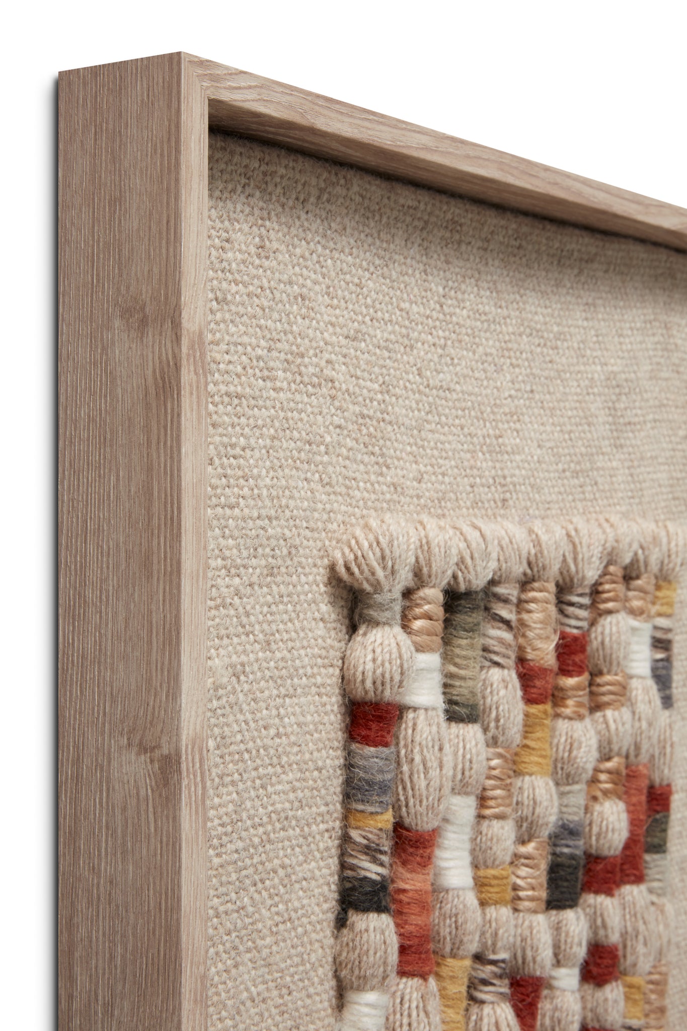 angle view of Vetiver Beige / Multi luxury Artwork