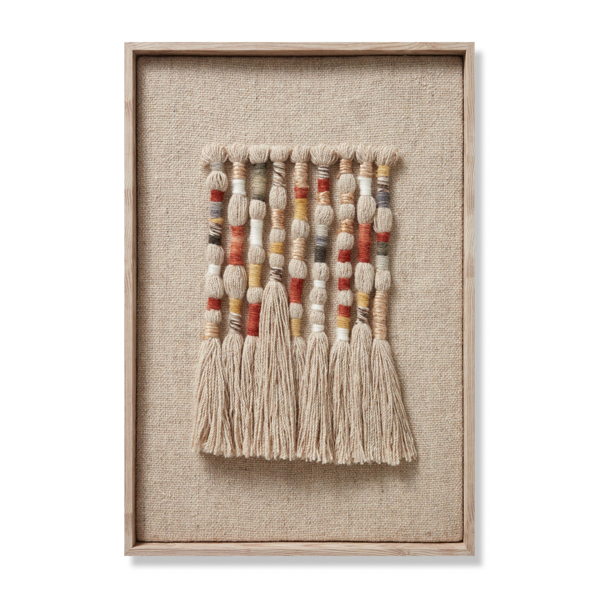 front view of Vetiver Beige / Multi luxury Artwork