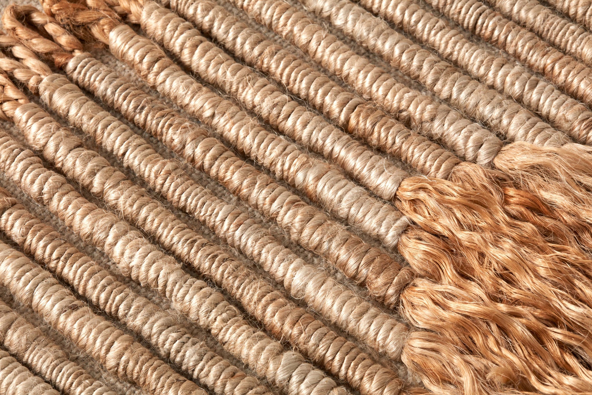 The Rise Beige / Brown Rug Art - Macro Detail (H)