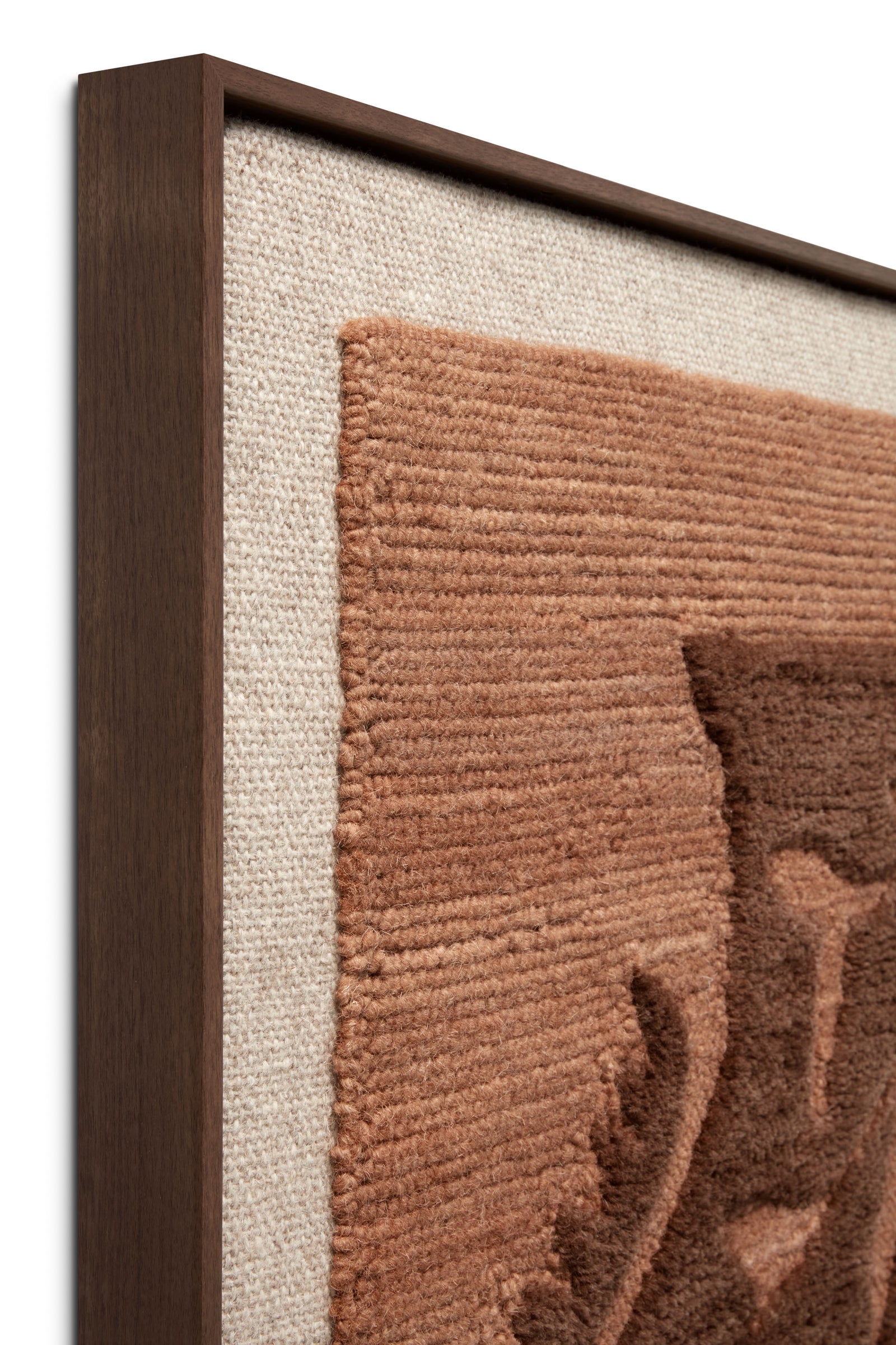 Narin Brown / Orange Rug Art — a Loloi artwork at Laurie Yapp Home.