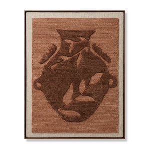 Narin Brown / Orange Rug Art - Aerial Image