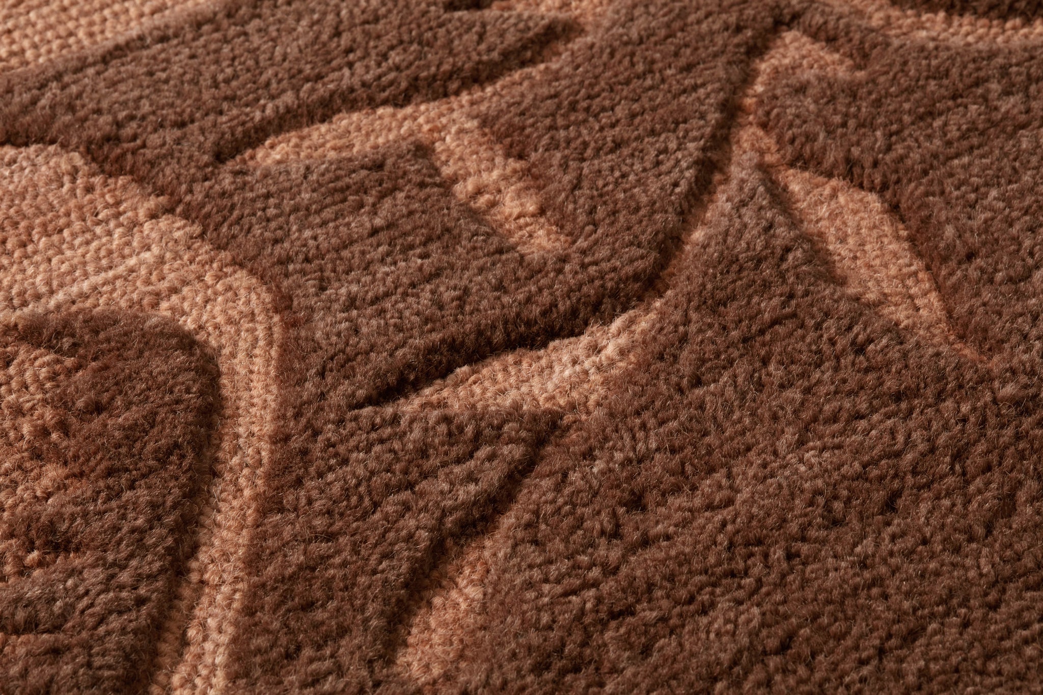 Narin Brown / Orange Rug Art - Macro Detail (H)