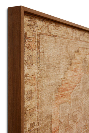 Barcelona Gold / Brown Rug Art - Wall Art Corner (V)