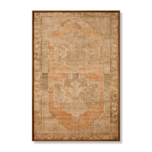 Barcelona Gold / Brown Rug Art - Aerial Image