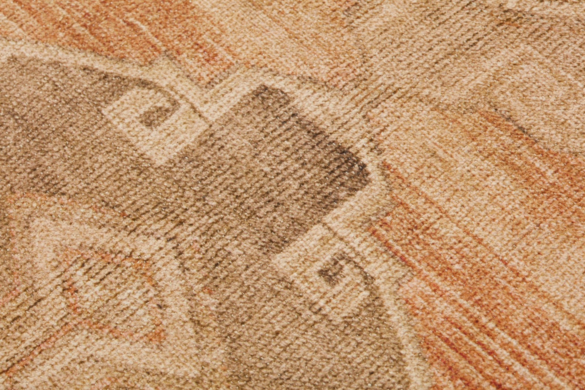 Barcelona Gold / Brown Rug Art - Macro Detail (H)