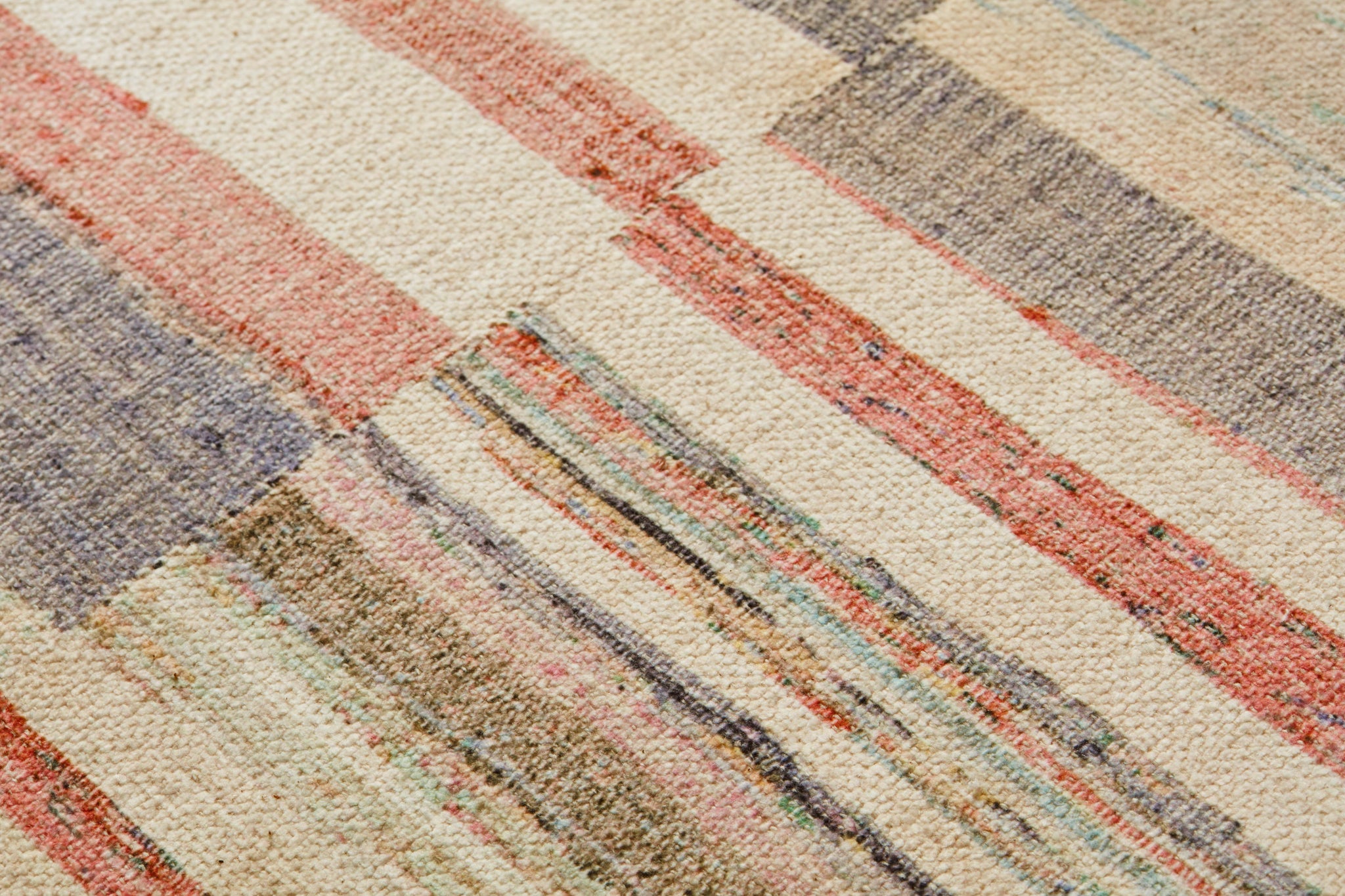 Beach Day Multi / Beige Rug Art - Macro Detail (H)