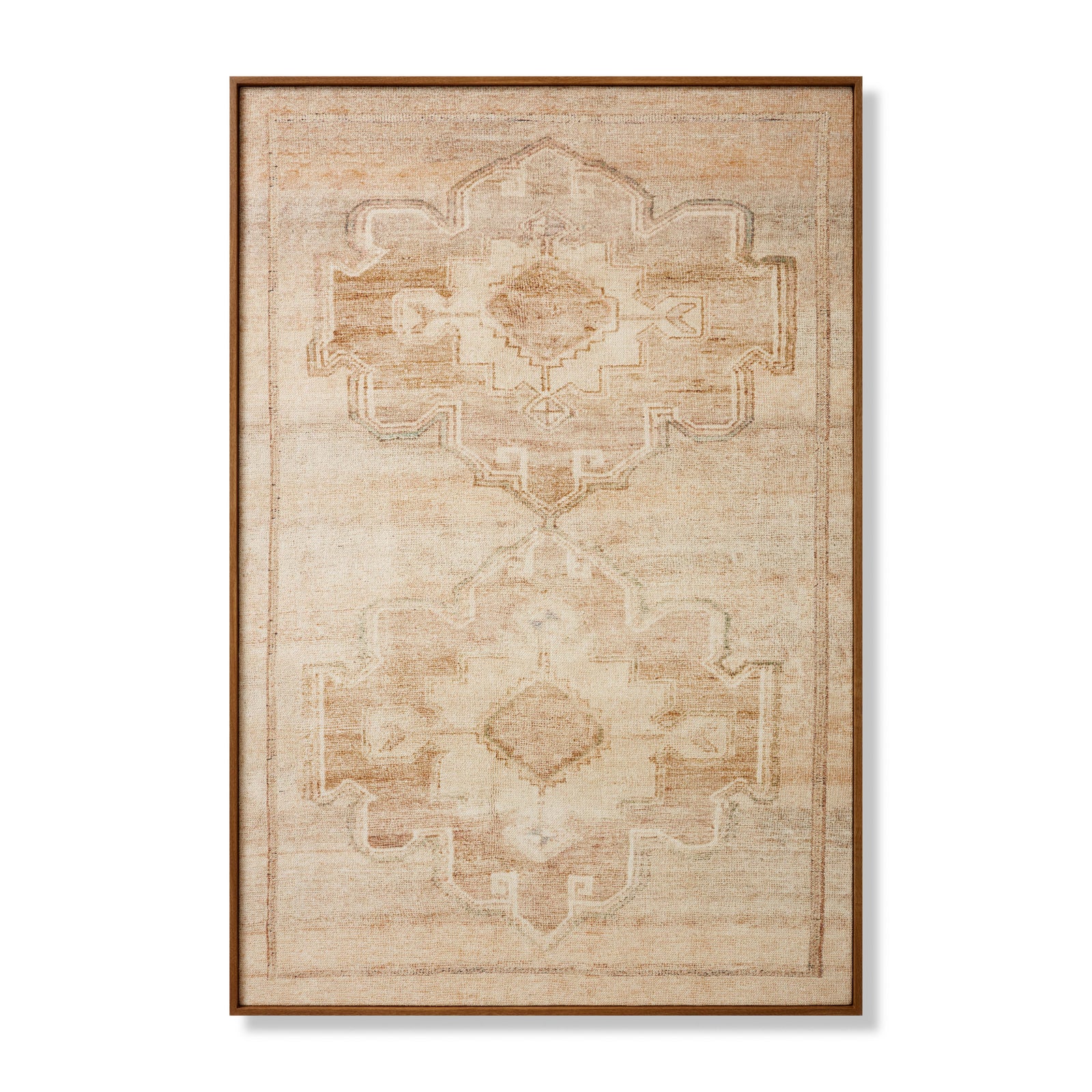 Florence Ivory / Beige Rug Art - Aerial Image