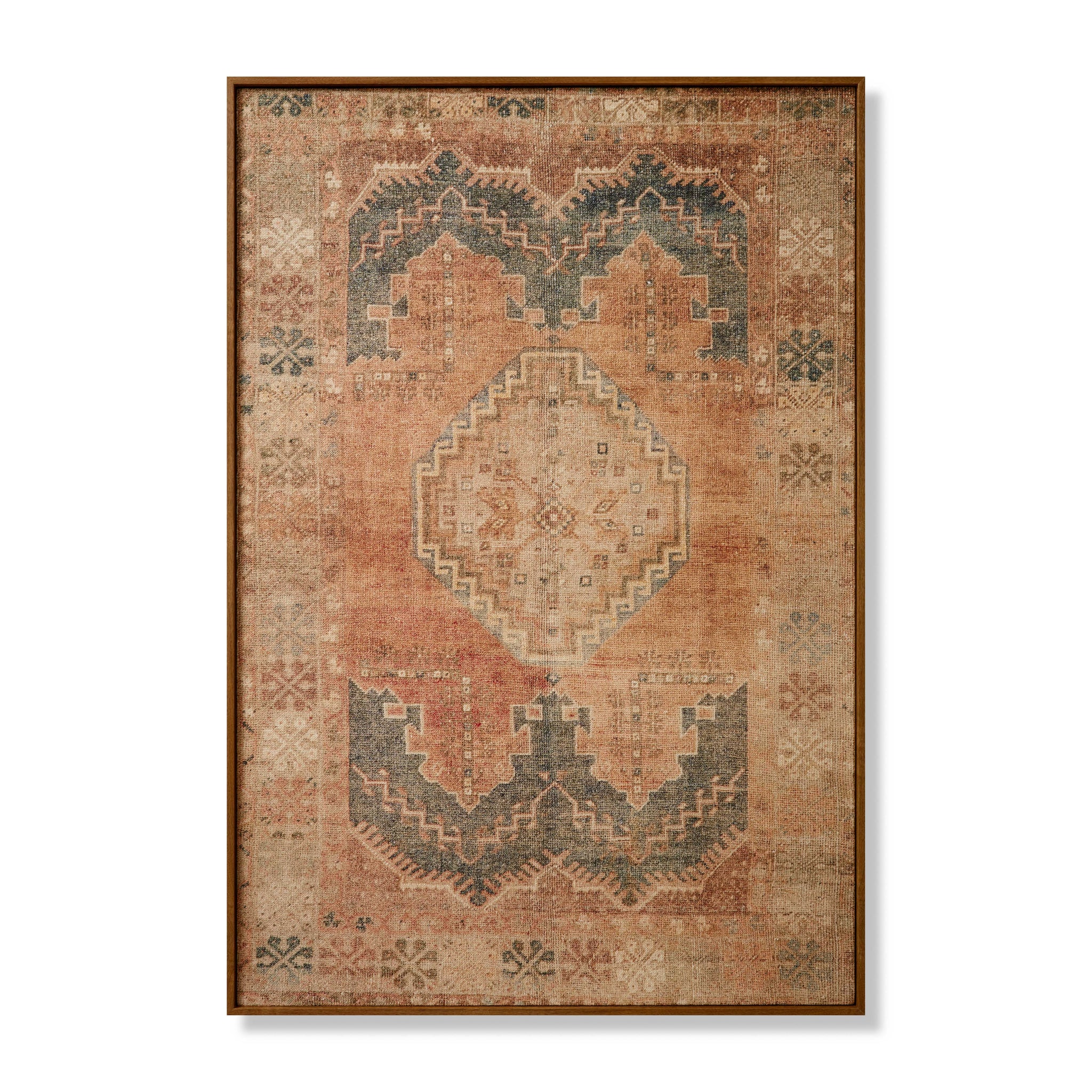 Genevive Brown / Rust Rug Art - Aerial Image