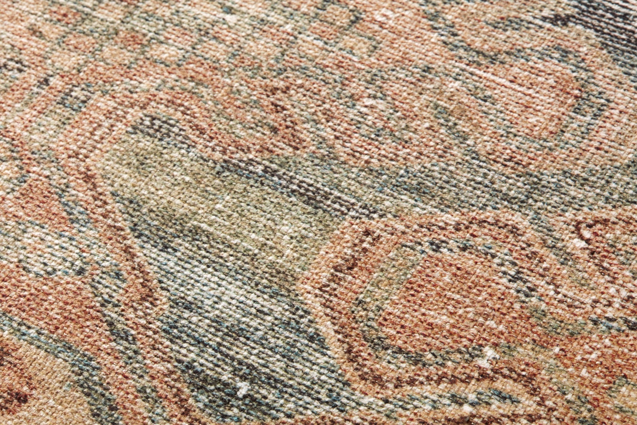 Saint Elizabeth Gold / Multi Rug Art - Macro Detail (H)