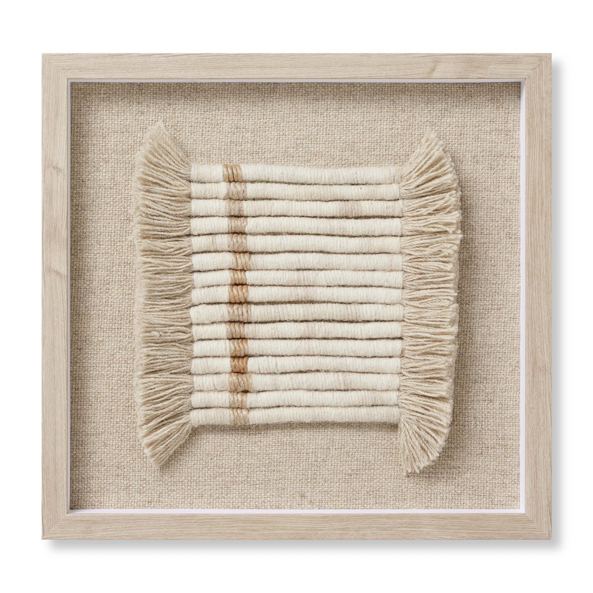 All Coiled Up Ivory / Natural Rug Art - Aerial Image