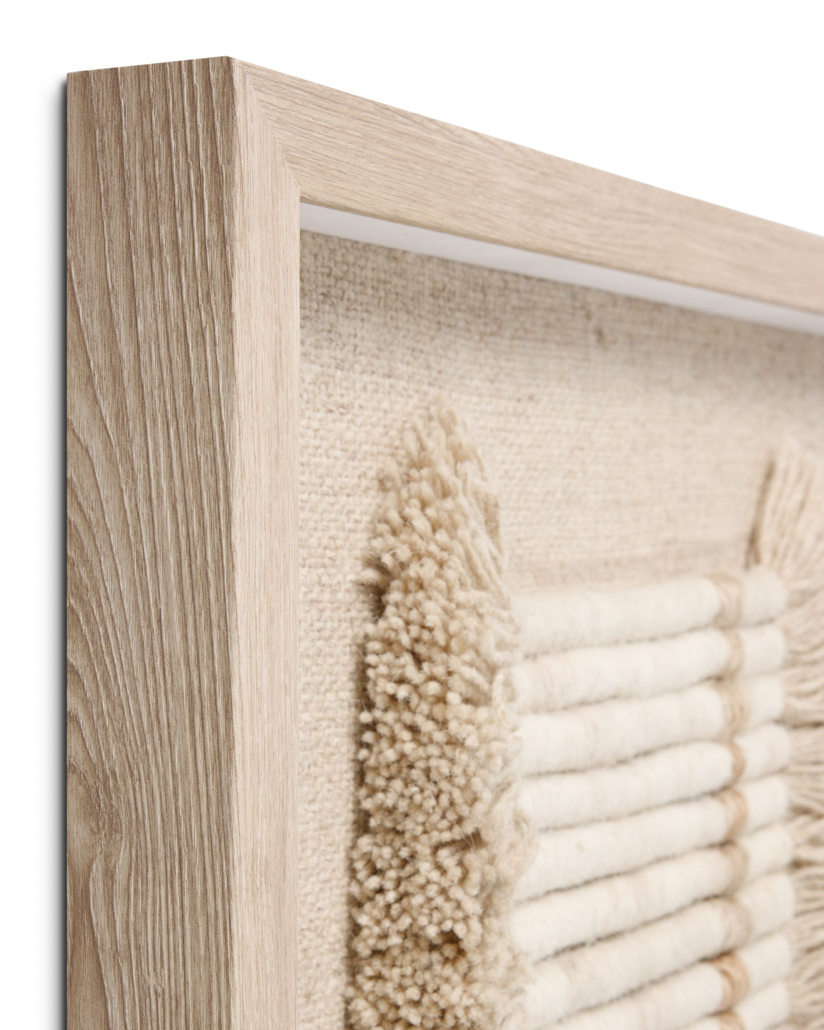 All Coiled Up Ivory / Natural Rug Art - Wall Art Corner (V)