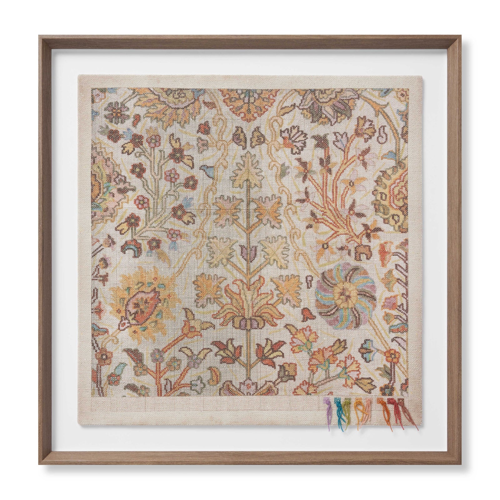 Rug Map Pastels Multi Rug Art - Aerial Image
