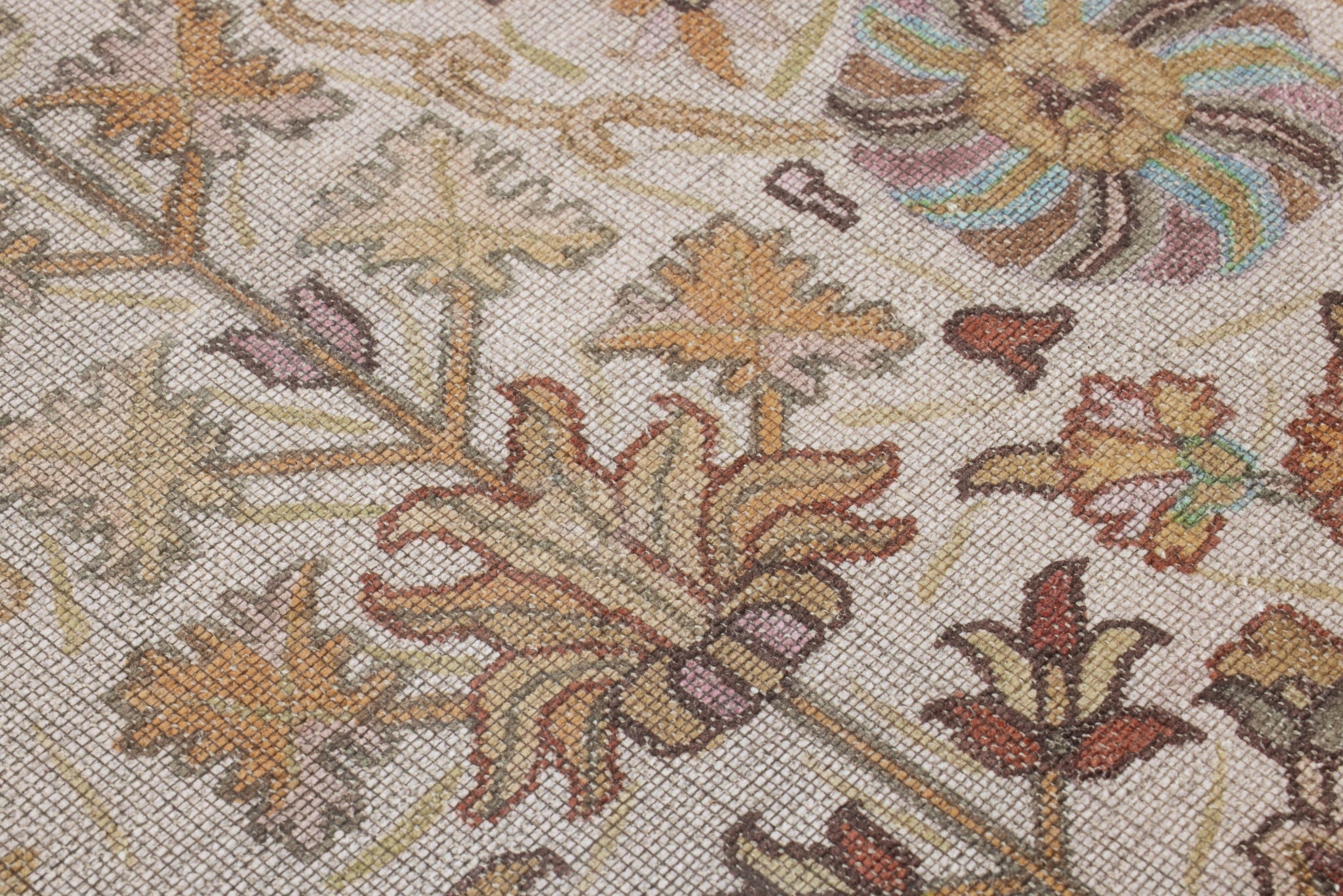 Rug Map Pastels Multi Rug Art - Macro Detail (H)