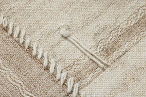 Patchwork A Beige / Brown Rug Art - Macro Detail (H)