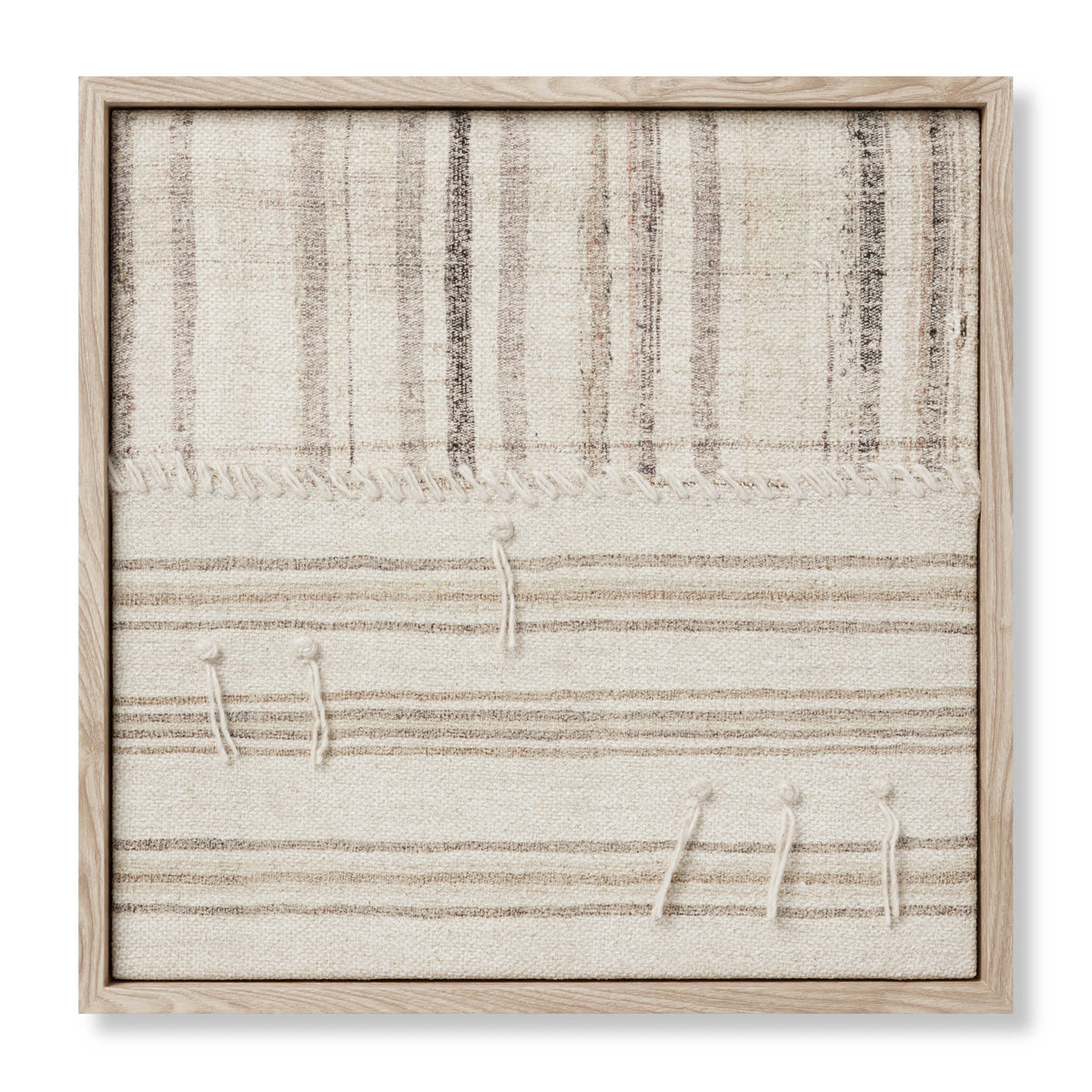 Patchwork C Beige / Brown Rug Art - Aerial Image