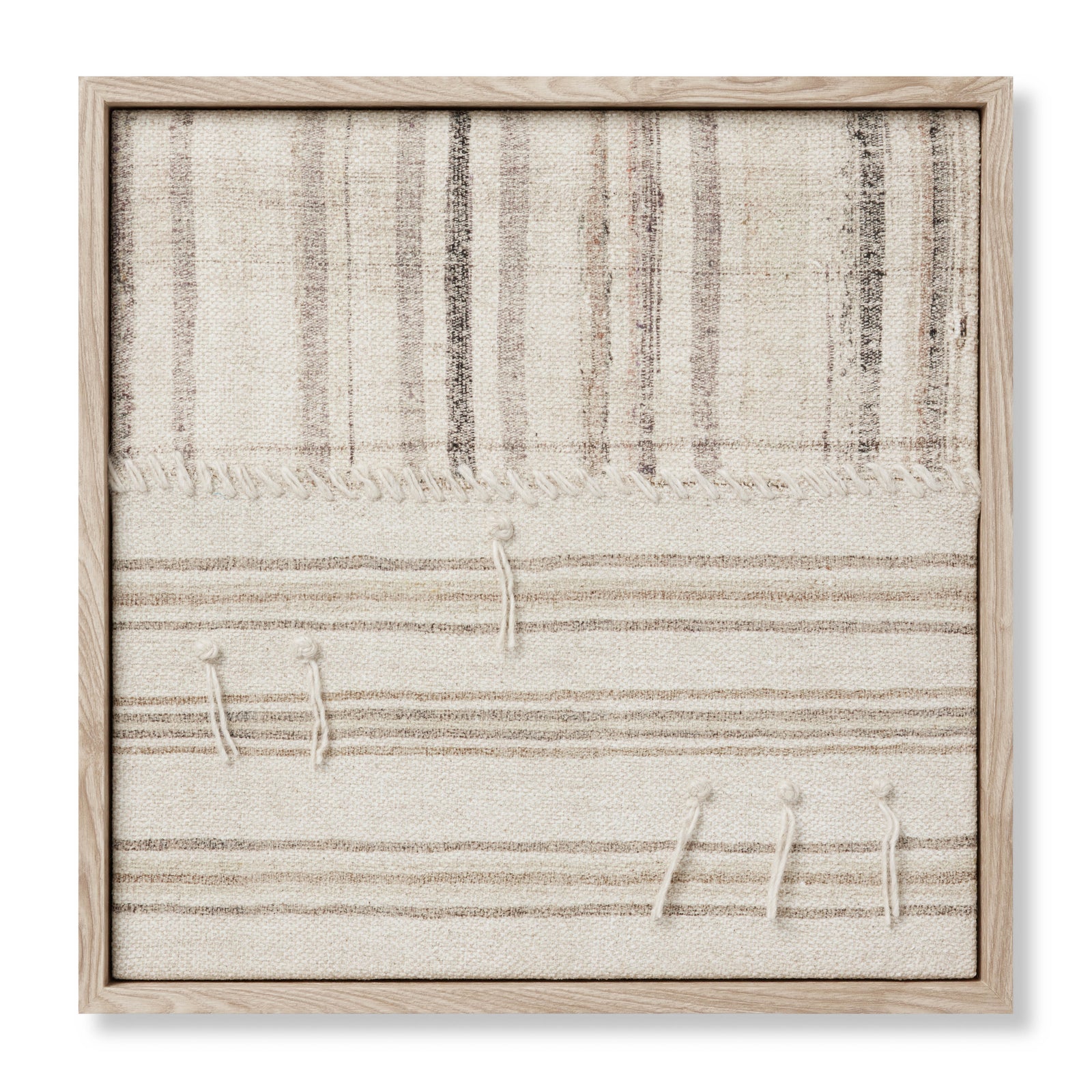 Patchwork C Beige / Brown Rug Art - Aerial Image