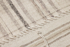 Patchwork C Beige / Brown Rug Art - Macro Detail (H)