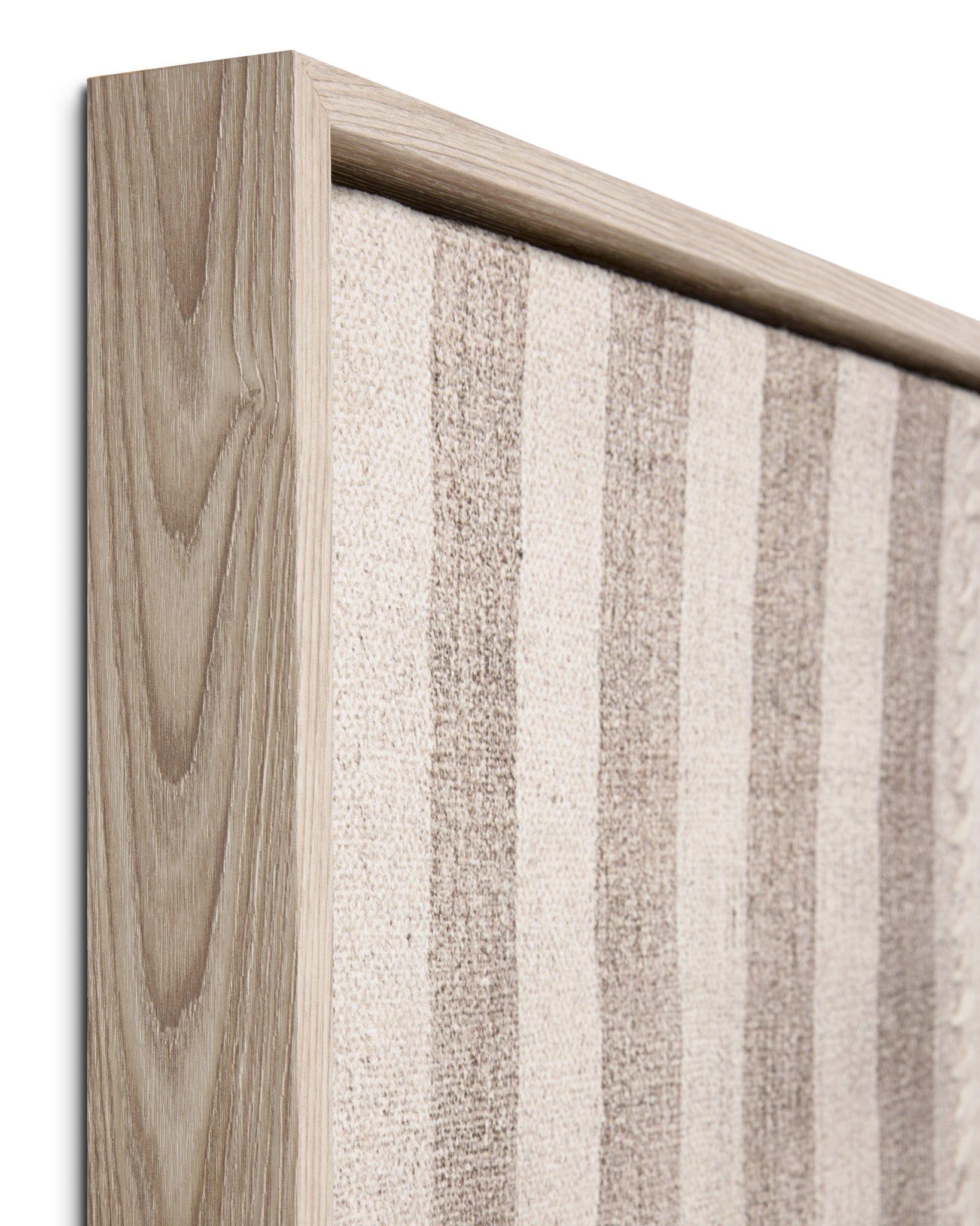 Pieced Work Beige / Brown Rug Art - Wall Art Corner (V)