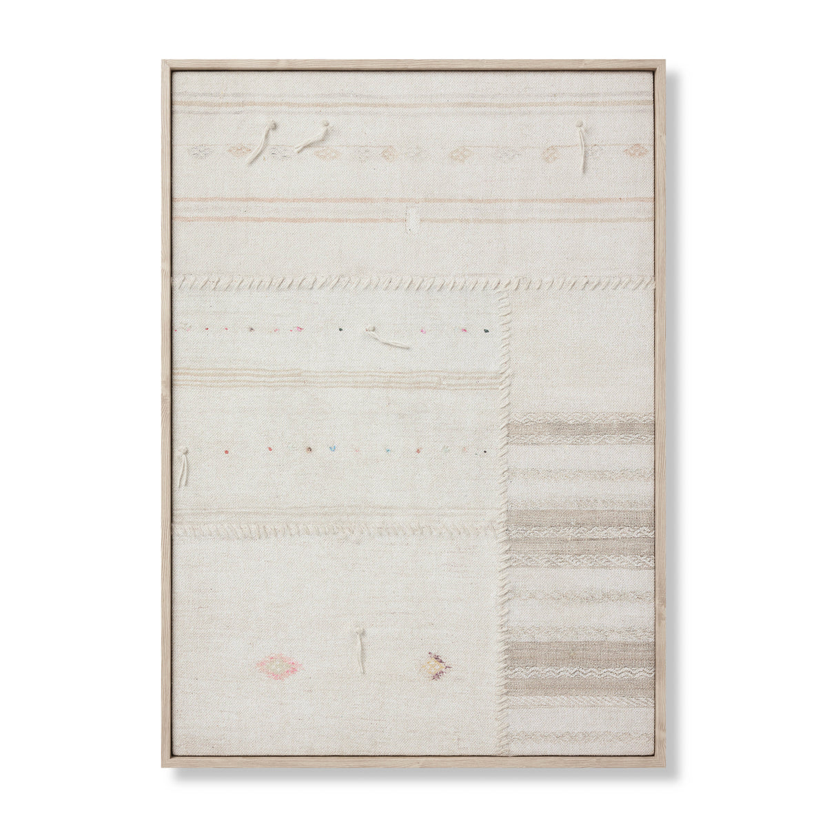 Rejuvinated Beige / Brown Rug Art - Aerial Image