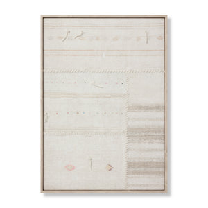 Rejuvinated Beige / Brown Rug Art - Aerial Image