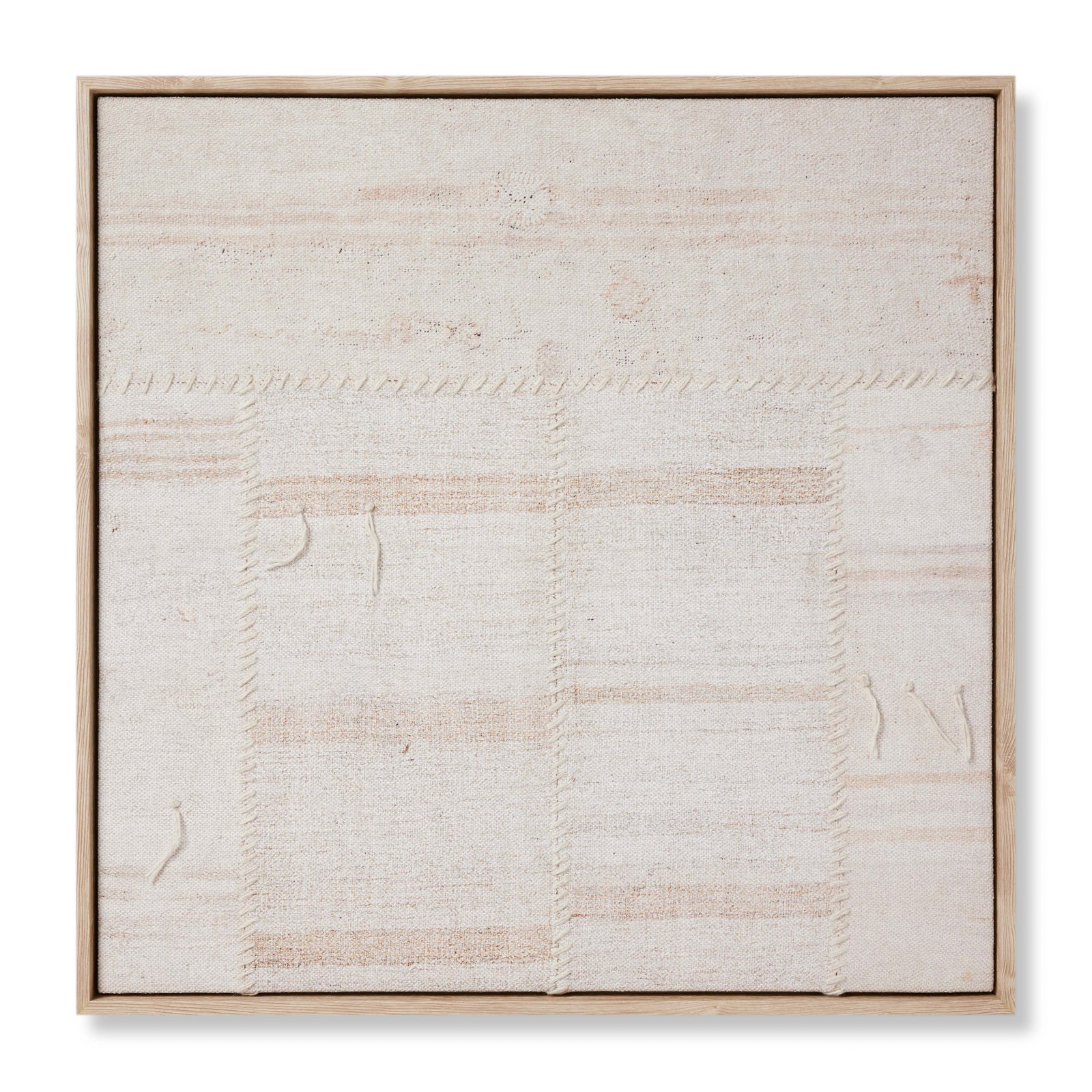 Reimaged Beige / Ivory Rug Art - Aerial Image