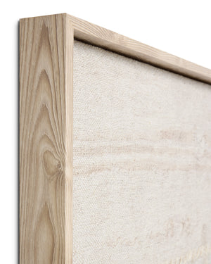 Reimaged Beige / Ivory Rug Art - Wall Art Corner (V)