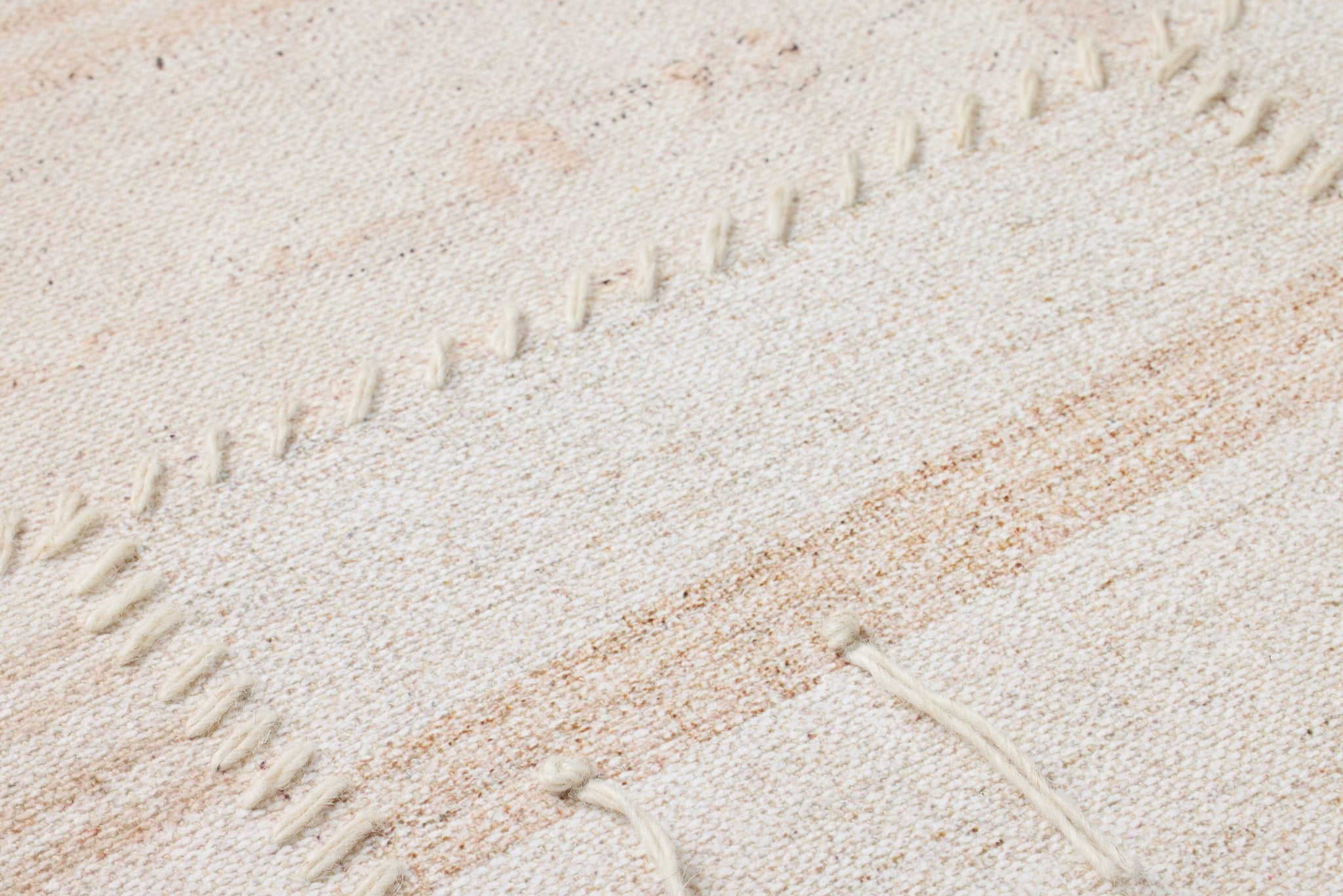 Reimaged Beige / Ivory Rug Art - Macro Detail (H)