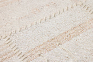 Reimaged Beige / Ivory Rug Art - Macro Detail (H)