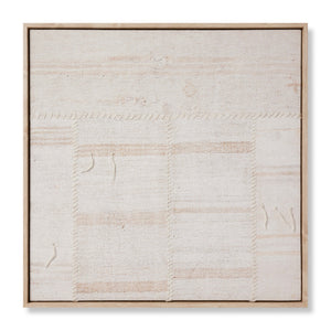 Reimaged Beige / Ivory Rug Art - Aerial Image