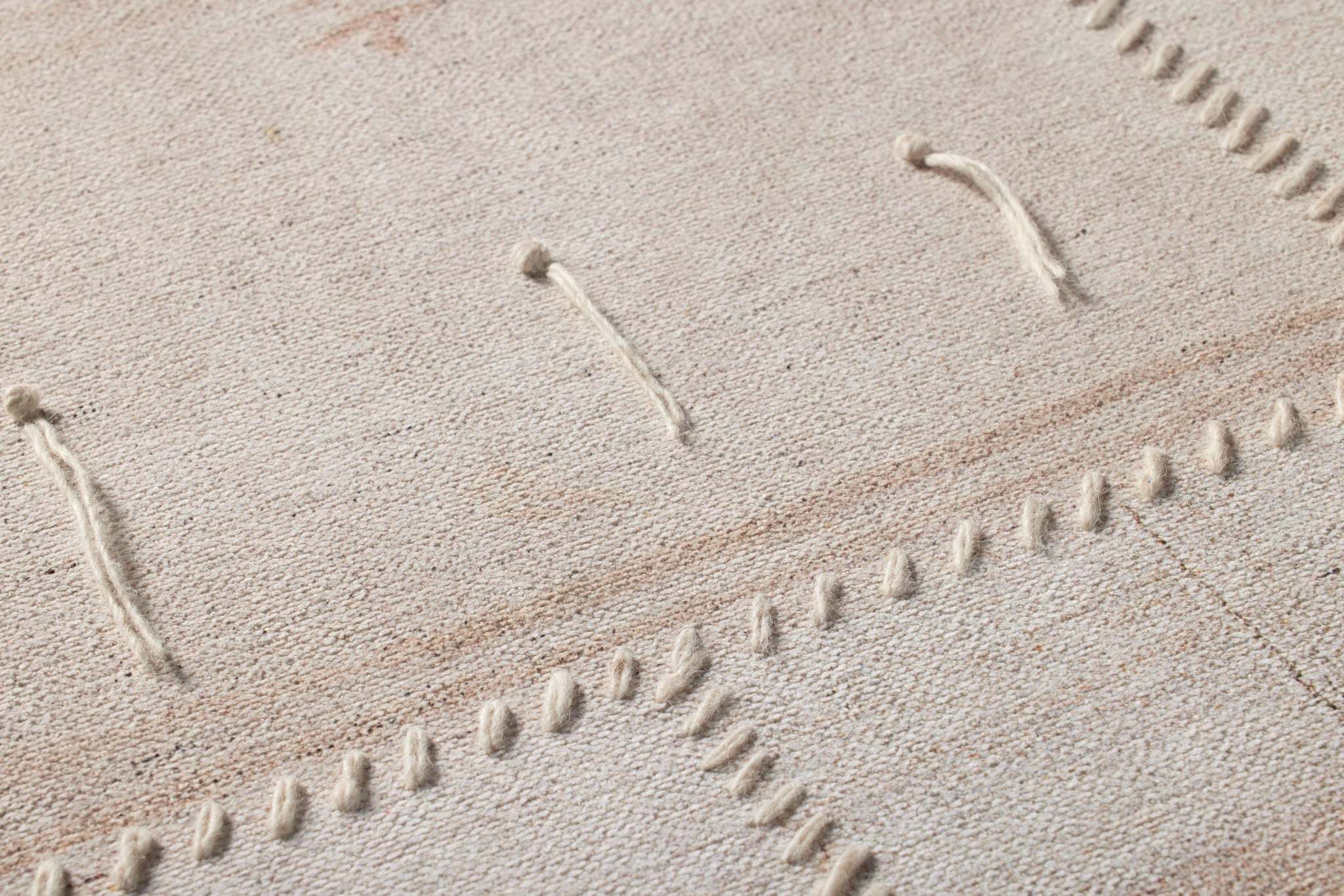 Revived Beige / Ivory Rug Art - Macro Detail (H)