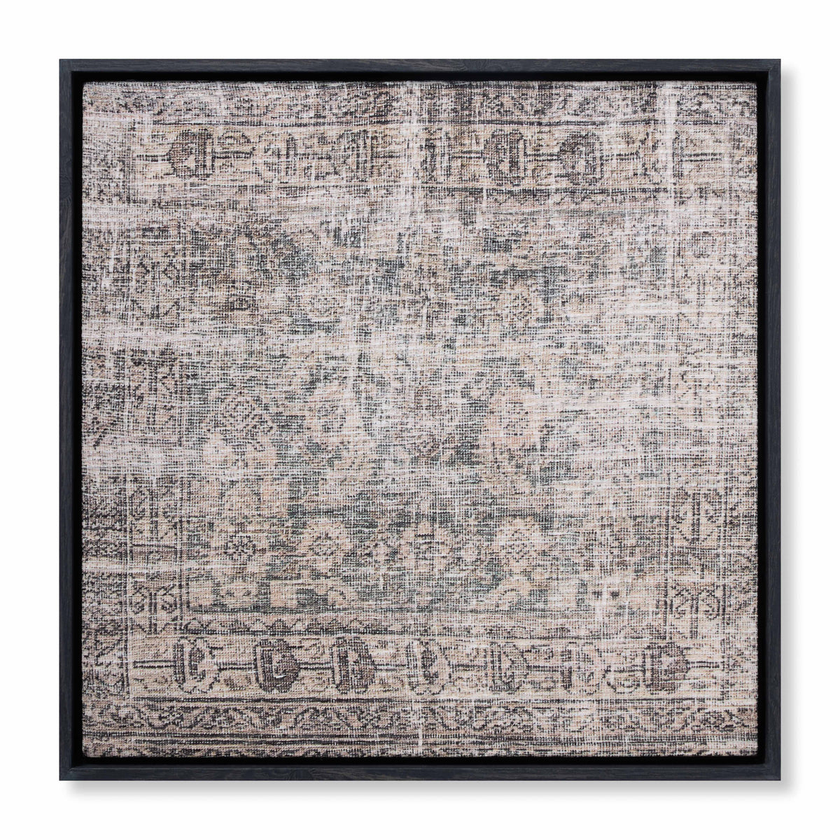 Bergamo Green / Multi Rug Art - Aerial Image